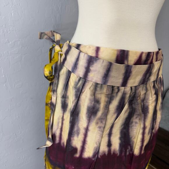 Anthropologie Tiny Heidi Tie-Dye Wrap Maxi Skirt, PP Motif, L - Picture 3 of 5